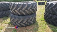 Pair of 650-65 R42 tyres - 4