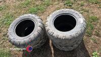 Set 4 x 25-10.00-12 Quad tyres - 2