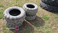 Set 4 x 25-10.00-12 Quad tyres - 4