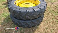 Pair of 13.6 R38 J/D wheels