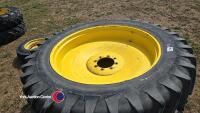 Pair of 14.9 R46 row crop J/D wheels - 2