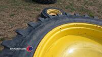 Pair of 14.9 R46 row crop J/D wheels - 3