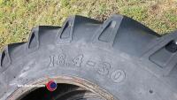 Pair of 18.4-30 tyres, 60% good - 3