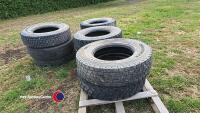 9 - 295 x 80 x 22.5 tyres - all first life