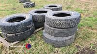 9 - 295 x 80 x 22.5 tyres - all first life - 6