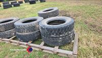9 - 295 x 80 x 22.5 tyres - all first life - 7