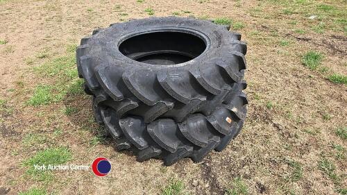 Pair of Firestone 320 85 R24 tractor tyres, unused