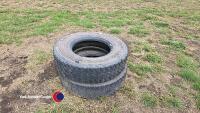 2 x Continental 9.5 x 7.5 tyres