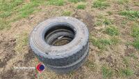2 x Continental 9.5 x 7.5 tyres - 2