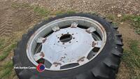 Pair of Michelin 11.2R48 Rowrop wheels and tyres - 2