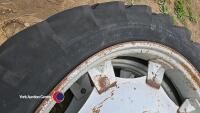 Pair of Michelin 11.2R48 Rowrop wheels and tyres - 3