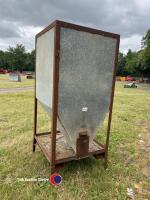 Metal feed bin on frame - 2