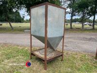 Metal feed bin on frame - 3