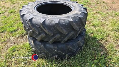 Pair of 13.6-24 tyres