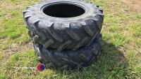 Pair of 13.6-24 tyres