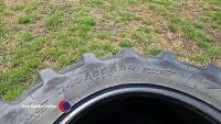 Pair of 13.6-24 tyres - 3