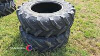 Pair of 13.6-24 tyres - 4