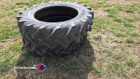 Pair of 12.4-28 tyres - 4