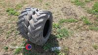 Pair of 10.0-75-15.3 dumper tyres - 4