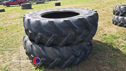 Pair of 20.8R38 G/Y tyres