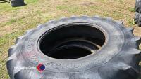 Pair of 20.8R38 G/Y tyres - 2