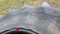 Pair of 20.8R38 G/Y tyres - 3