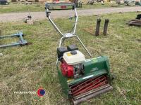 Masport 8 blade twin drive mower used to prepare cricket pitches, gwo