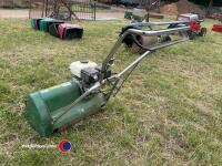 Masport 8 blade twin drive mower used to prepare cricket pitches, gwo - 3