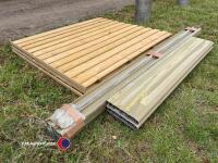 3 x 5ft 6in x 6ft premium quality fence panels c/w eco posts and gravel boards - 3