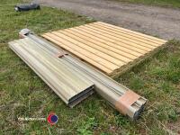 3 x 5ft 6in x 6ft premium quality fence panels c/w eco posts and gravel boards - 4