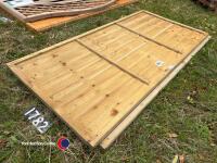 2 new wooden fence panels - 3