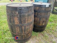 2 x oak barrels - 4