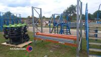 Pallet racking - 4 x 2.6m x 0.9m galvanised uprights and 7 x 2.7m L beams - 3