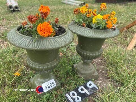 Pair of flower urns