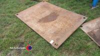 2 x 6ft x 4ft steel road plates