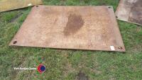 2 x 6ft x 4ft steel road plates - 2
