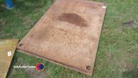 2 x 6ft x 4ft steel road plates - 3