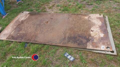 2 x 8ft x 4ft steel road plates
