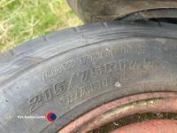 3 x 215/75R/R17.5 6 stud wheels - 3