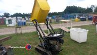 TCP hi-tip 500kg track barrow, Kubota diesel engine, spare filters and parts, lifts and tips over the side of a skip, key in office - 3