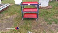 Workshop trolley on castors - 2