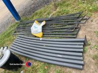 Large tubular steel garden gazebo frame