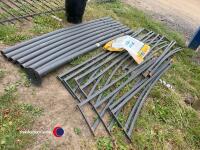 Large tubular steel garden gazebo frame - 2