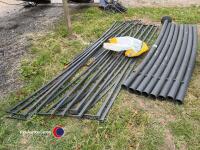 Large tubular steel garden gazebo frame - 3