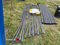 Large tubular steel garden gazebo frame - 4