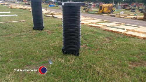 Drainage inspection chamber with cover 100mm pipe 1.2m deep