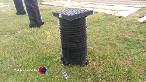 Drainage inspection chamber with cover 100mm pipe 1.2m deep