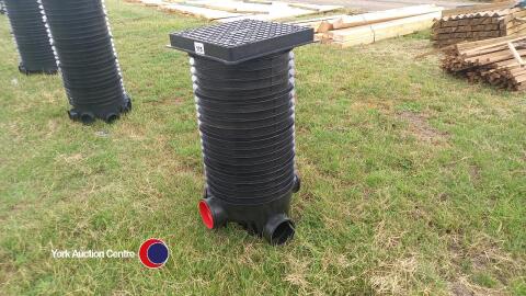Drainage inspection chamber with cover 150mm pipe 1.2m deep