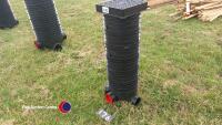 Drainage mini inspection chamber with cover 100mm deep 1.0m deep