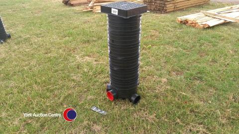 Drainage mini inspection chamber with cover 100mm deep 1.0m deep